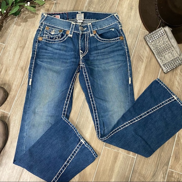 True Religion Denim - True religion Joey super t med wash boot cut jeans